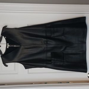 Max Studio Faux-Leather Jumper